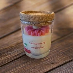 bougie marguerite cerise